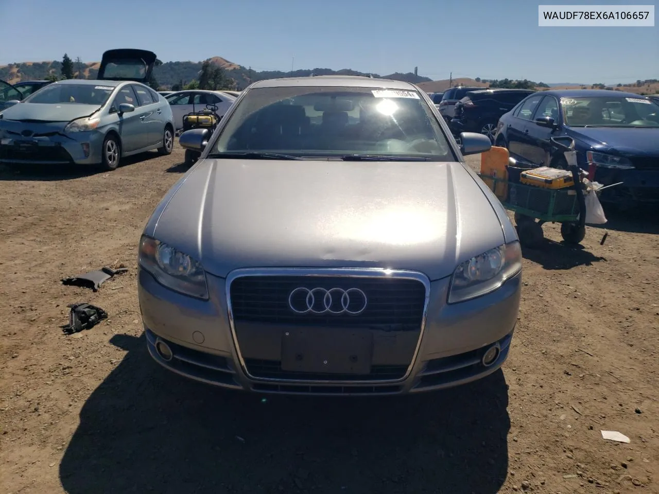 WAUDF78EX6A106657 2006 Audi A4 2.0T Quattro