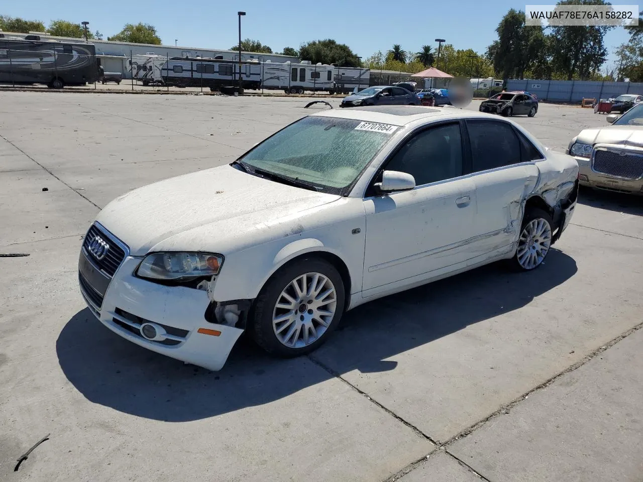 WAUAF78E76A158282 2006 Audi A4 2 Turbo