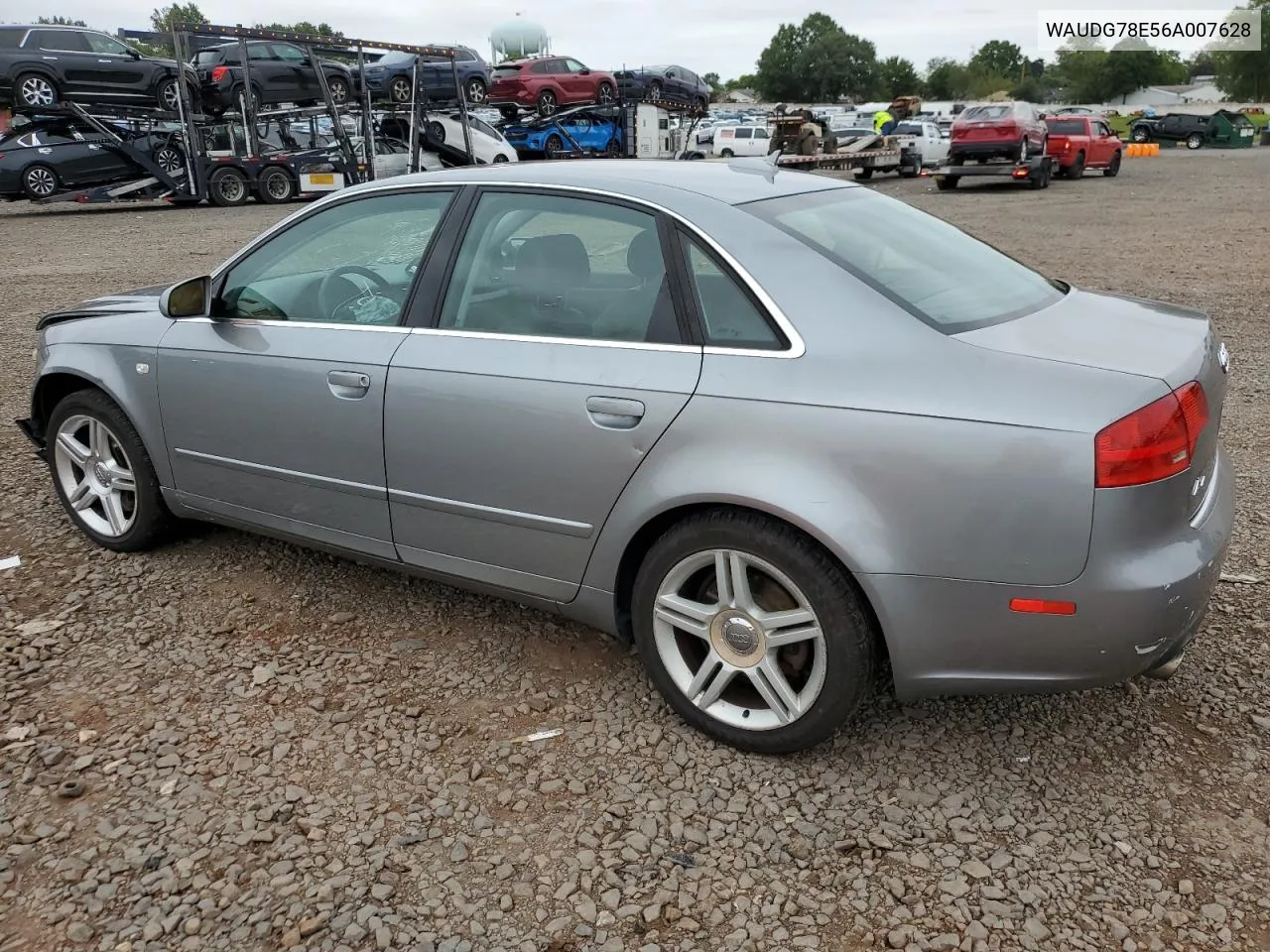 2006 Audi A4 3.2 Quattro VIN: WAUDG78E56A007628 Lot: 69539664