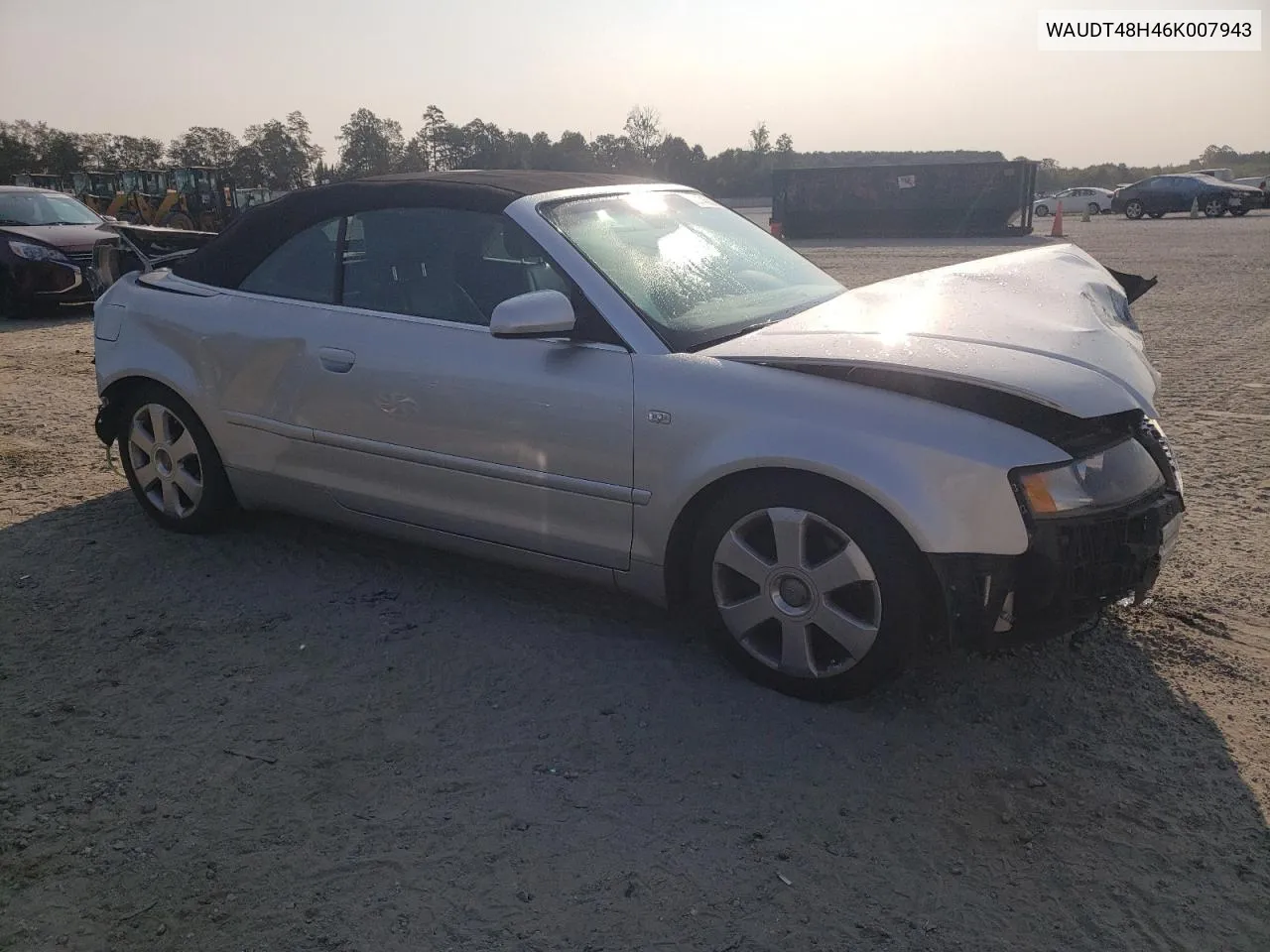 2006 Audi A4 Quattro VIN: WAUDT48H46K007943 Lot: 70145914