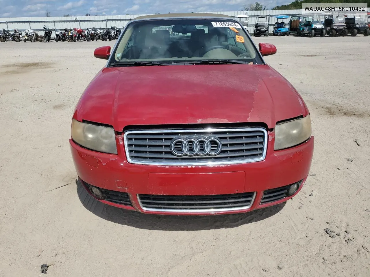 2006 Audi A4 1.8 Cabriolet VIN: WAUAC48H16K010432 Lot: 71865904