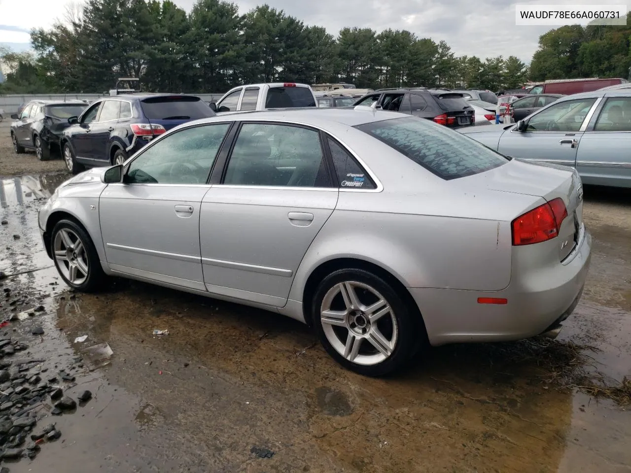 2006 Audi A4 2.0T Quattro VIN: WAUDF78E66A060731 Lot: 72002234