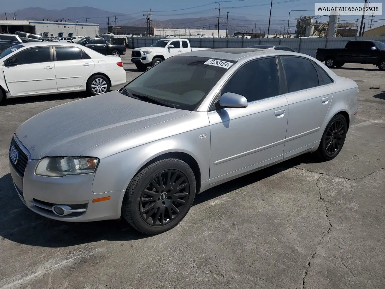 WAUAF78E66A052938 2006 Audi A4 2 Turbo