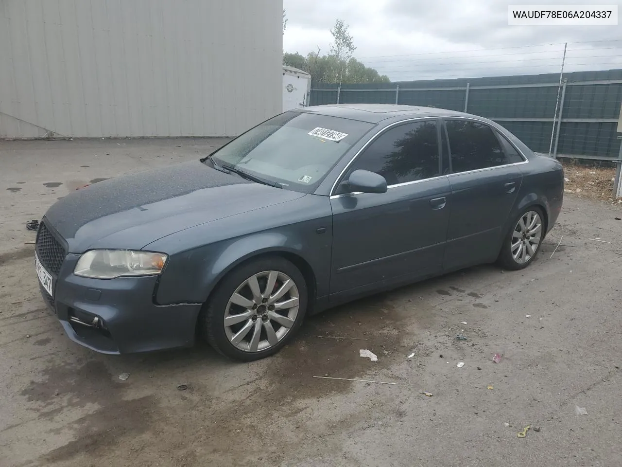 2006 Audi A4 2.0T Quattro VIN: WAUDF78E06A204337 Lot: 74012794