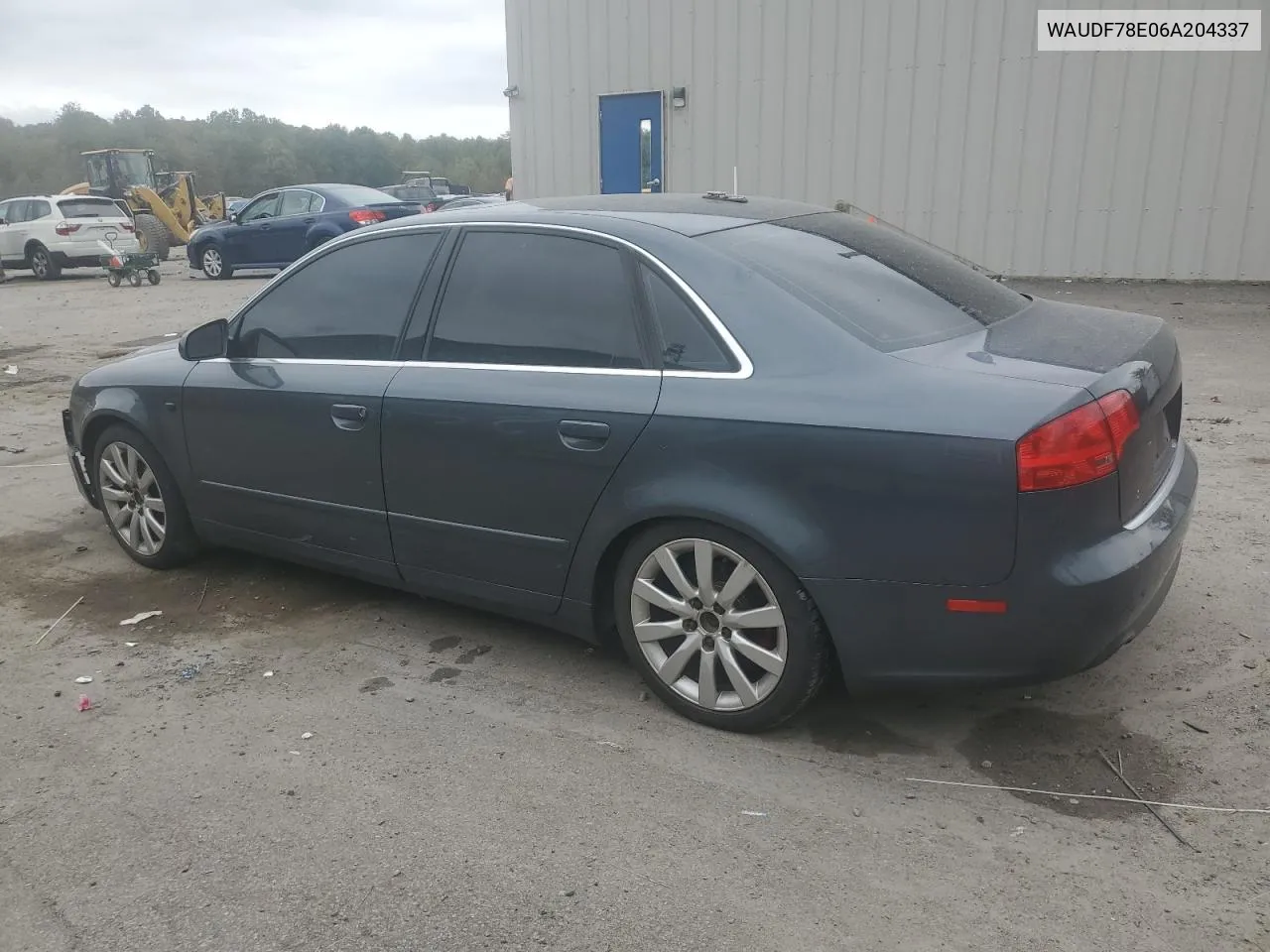 2006 Audi A4 2.0T Quattro VIN: WAUDF78E06A204337 Lot: 74012794