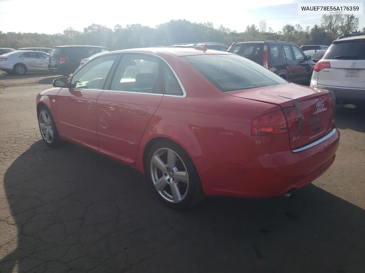 2006 Audi A4 S-Line 2.0T Quattro Turbo VIN: WAUEF78E56A176359 Lot: 74377074