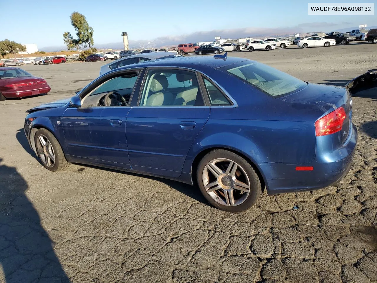 2006 Audi A4 2.0T Quattro VIN: WAUDF78E96A098132 Lot: 75574454