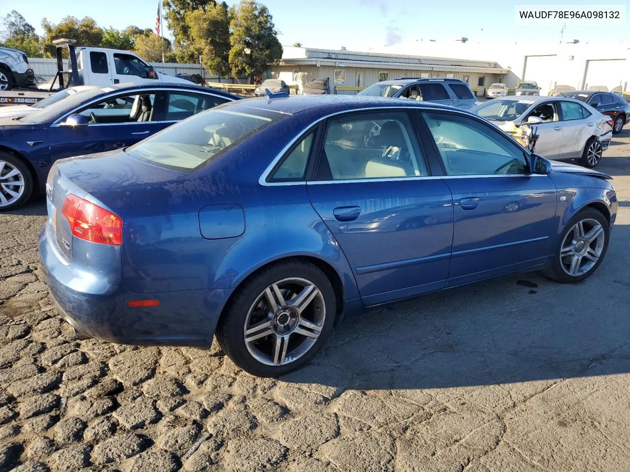 2006 Audi A4 2.0T Quattro VIN: WAUDF78E96A098132 Lot: 75574454