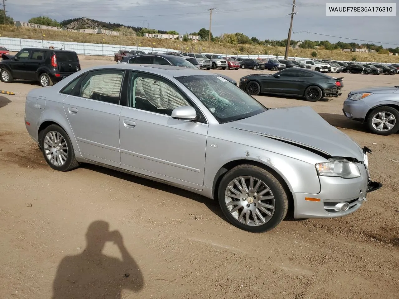 2006 Audi A4 2.0T Quattro VIN: WAUDF78E36A176310 Lot: 76574594