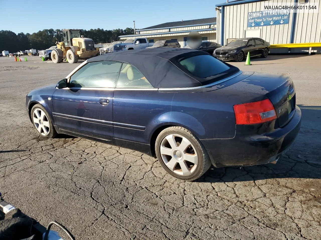 2006 Audi A4 1.8 Cabriolet VIN: WAUAC48H66K011544 Lot: 77012804