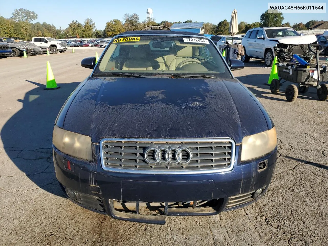 2006 Audi A4 1.8 Cabriolet VIN: WAUAC48H66K011544 Lot: 77012804