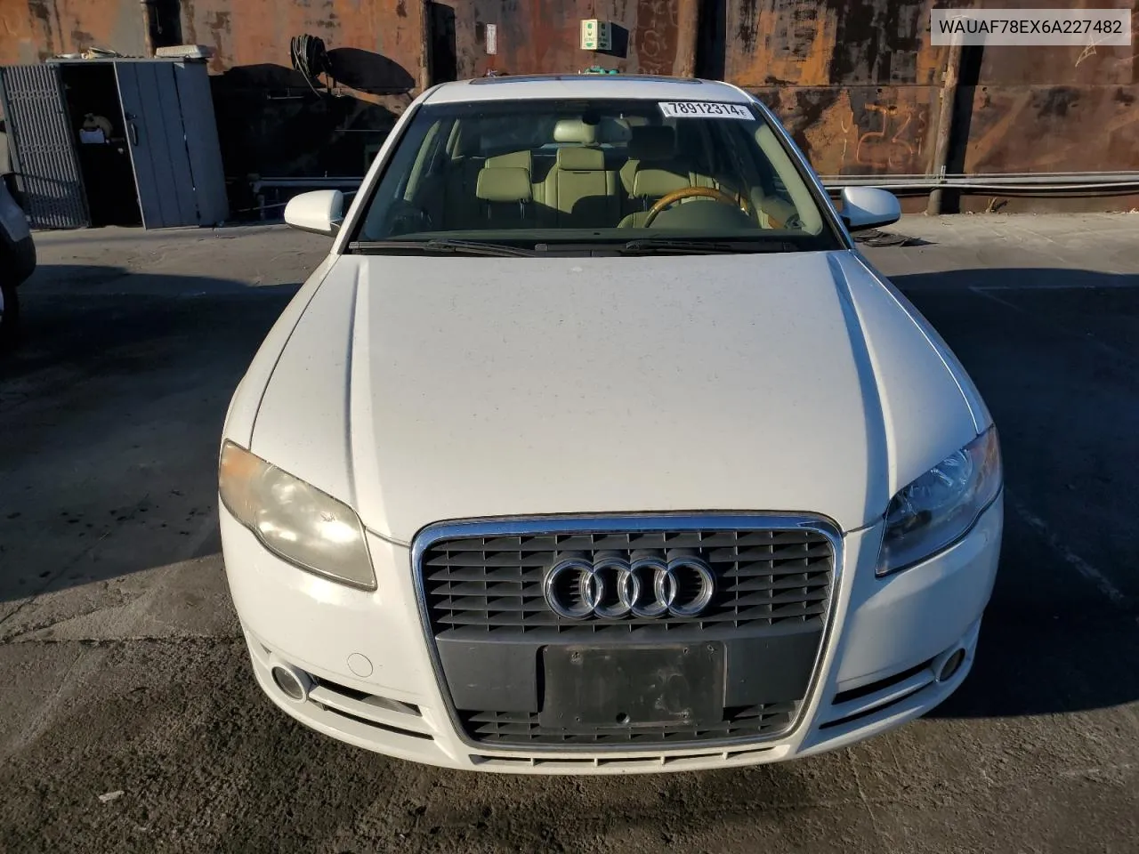 2006 Audi A4 2 Turbo VIN: WAUAF78EX6A227482 Lot: 78912314