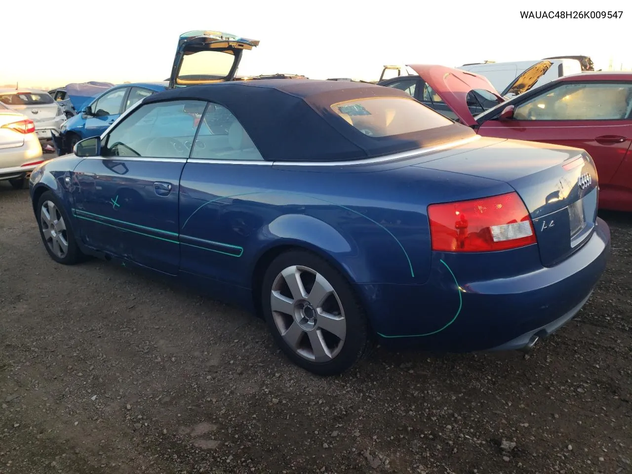 2006 Audi A4 1.8 Cabriolet VIN: WAUAC48H26K009547 Lot: 80162544