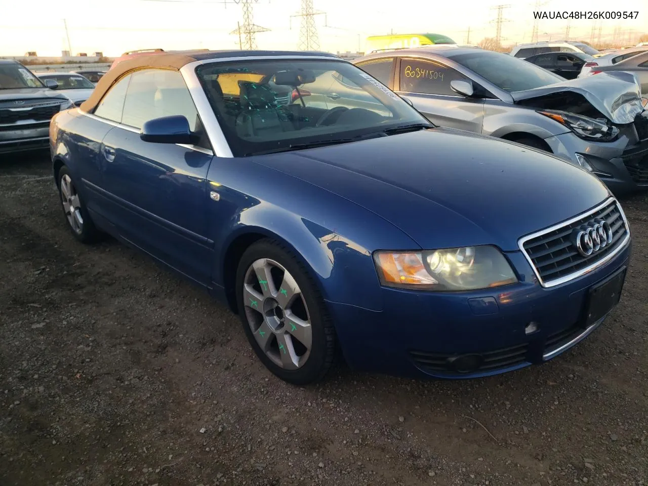 2006 Audi A4 1.8 Cabriolet VIN: WAUAC48H26K009547 Lot: 80162544