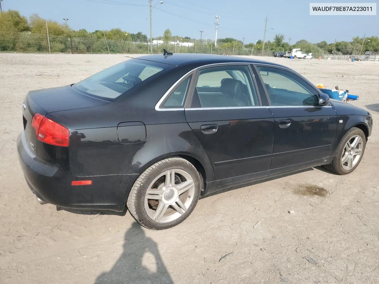 2007 Audi A4 2.0T Quattro VIN: WAUDF78E87A223011 Lot: 67331874