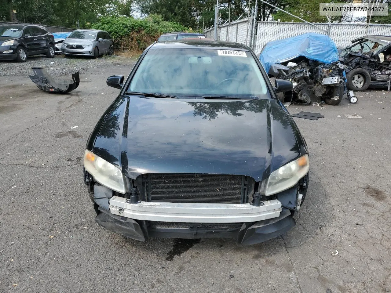 2007 Audi A4 2 VIN: WAUAF78E87A244377 Lot: 67772834