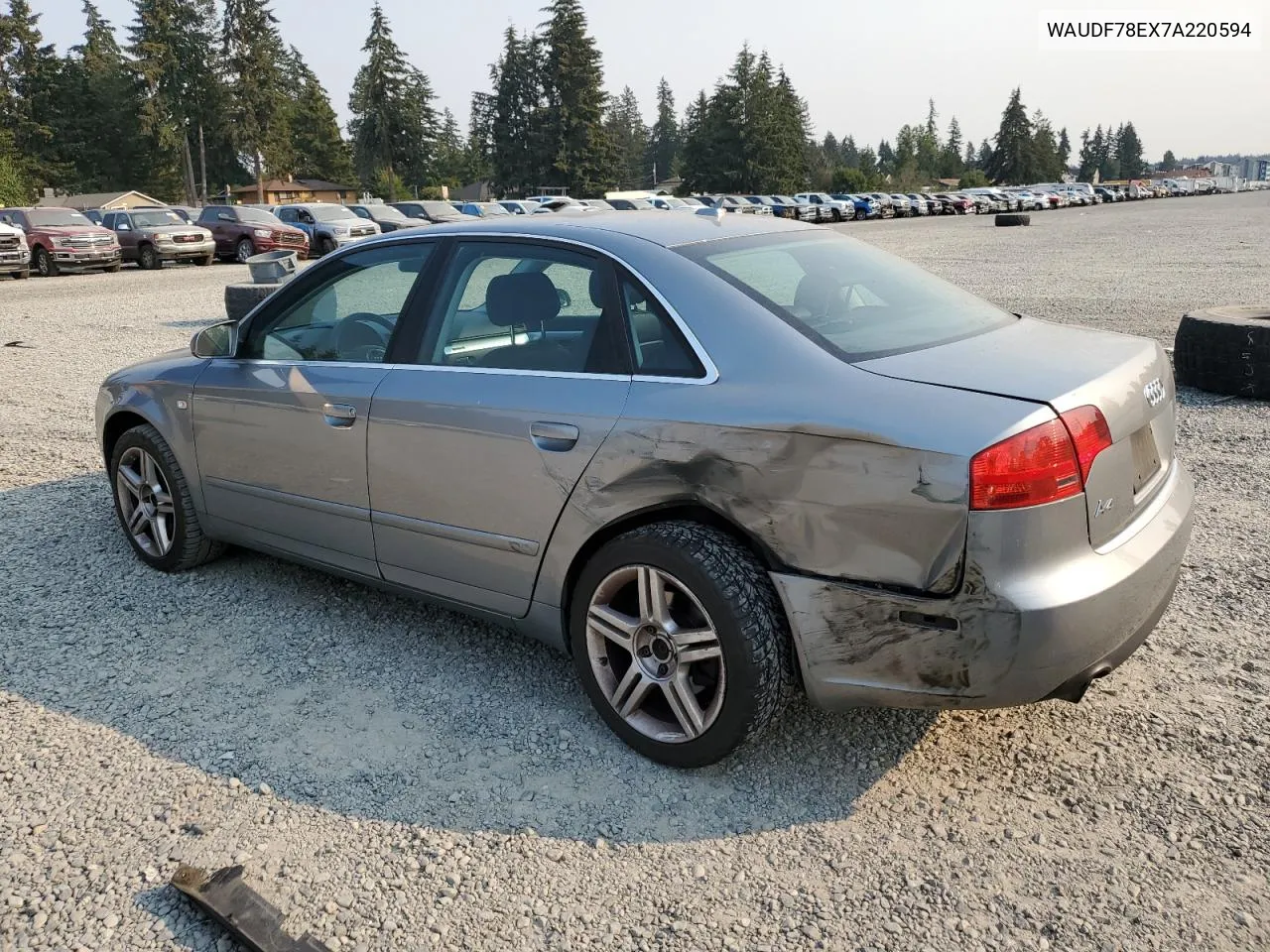 2007 Audi A4 2.0T Quattro VIN: WAUDF78EX7A220594 Lot: 70403584