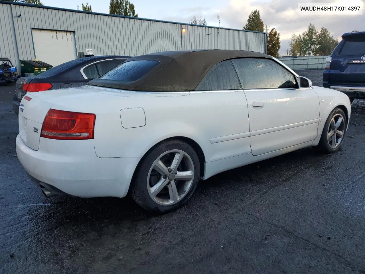 2007 Audi A4 3.2 Cabriolet Quattro VIN: WAUDH48H17K014397 Lot: 77258644