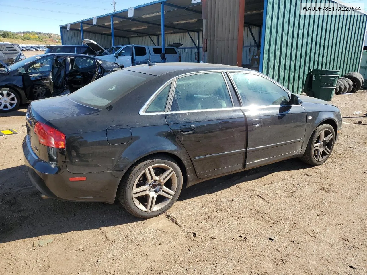 2007 Audi A4 2.0T Quattro VIN: WAUDF78E17A227644 Lot: 77341554