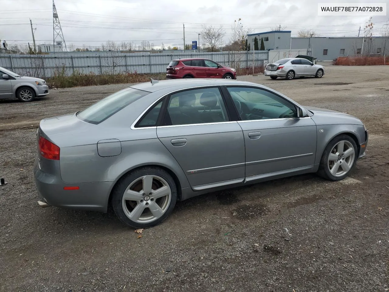 2007 Audi A4 S-Line 2.0T Quattro Turbo VIN: WAUEF78E77A072828 Lot: 78924454