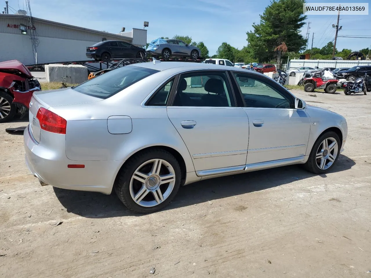 2008 Audi A4 2.0T Quattro VIN: WAUDF78E48A013569 Lot: 60564254