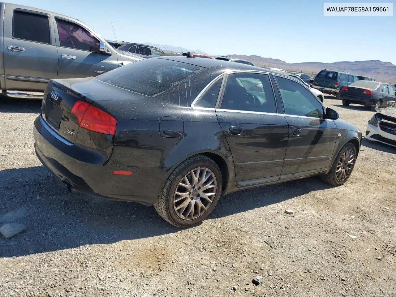 2008 Audi A4 2.0T VIN: WAUAF78E58A159661 Lot: 61766864