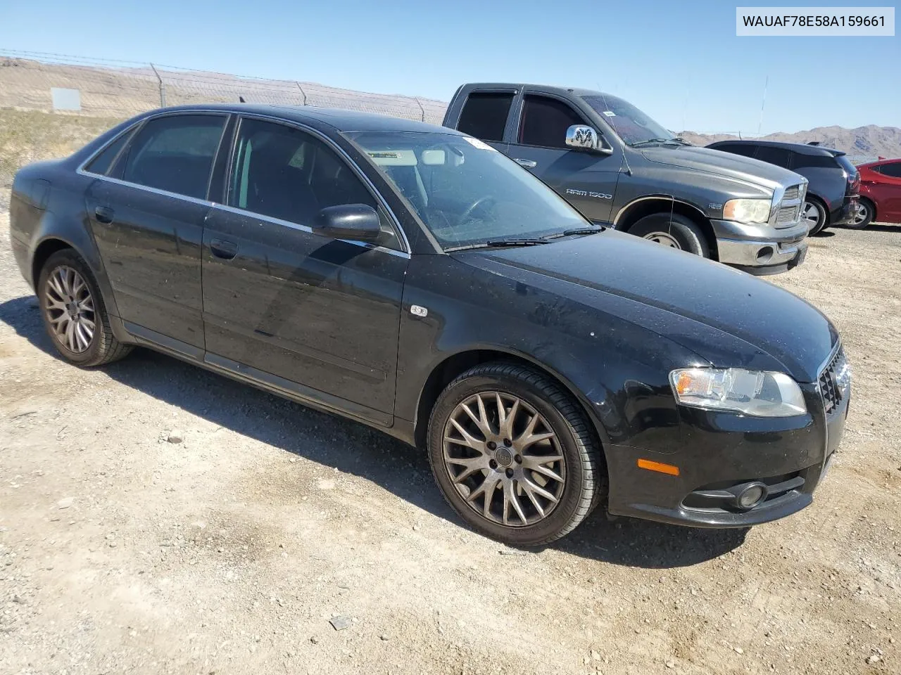 2008 Audi A4 2.0T VIN: WAUAF78E58A159661 Lot: 61766864