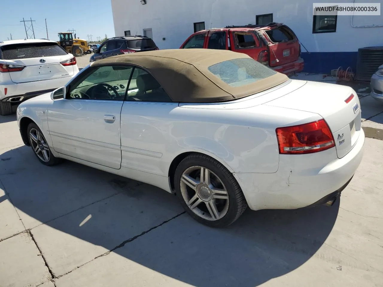 WAUDF48H08K000336 2008 Audi A4 2.0T Cabriolet Quattro