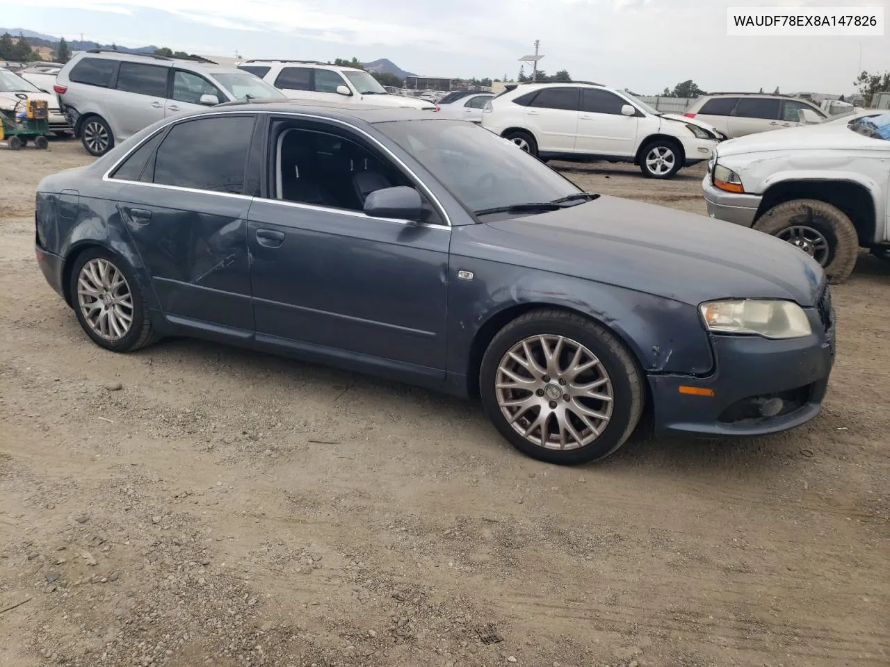 WAUDF78EX8A147826 2008 Audi A4 2.0T Quattro