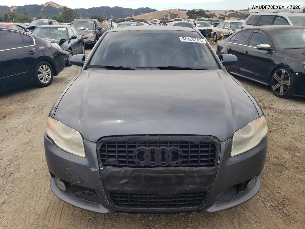 2008 Audi A4 2.0T Quattro VIN: WAUDF78EX8A147826 Lot: 65426784