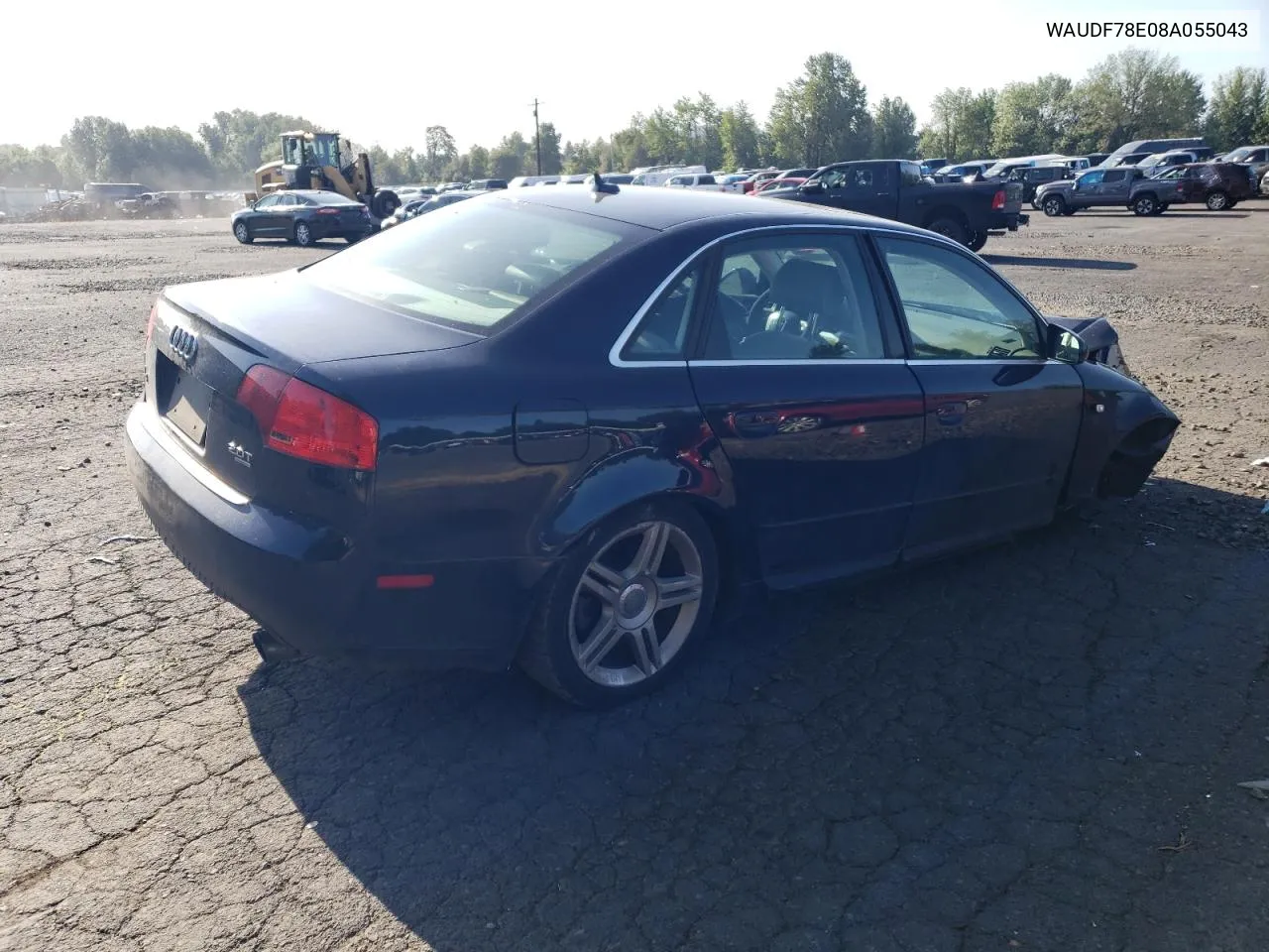 2008 Audi A4 2.0T Quattro VIN: WAUDF78E08A055043 Lot: 65946214