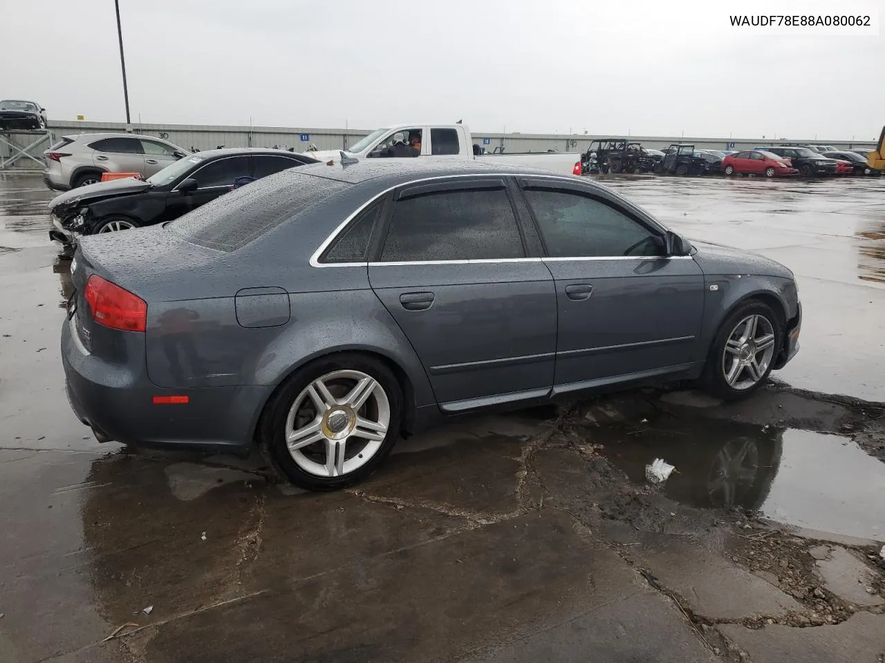 2008 Audi A4 2.0T Quattro VIN: WAUDF78E88A080062 Lot: 69437064