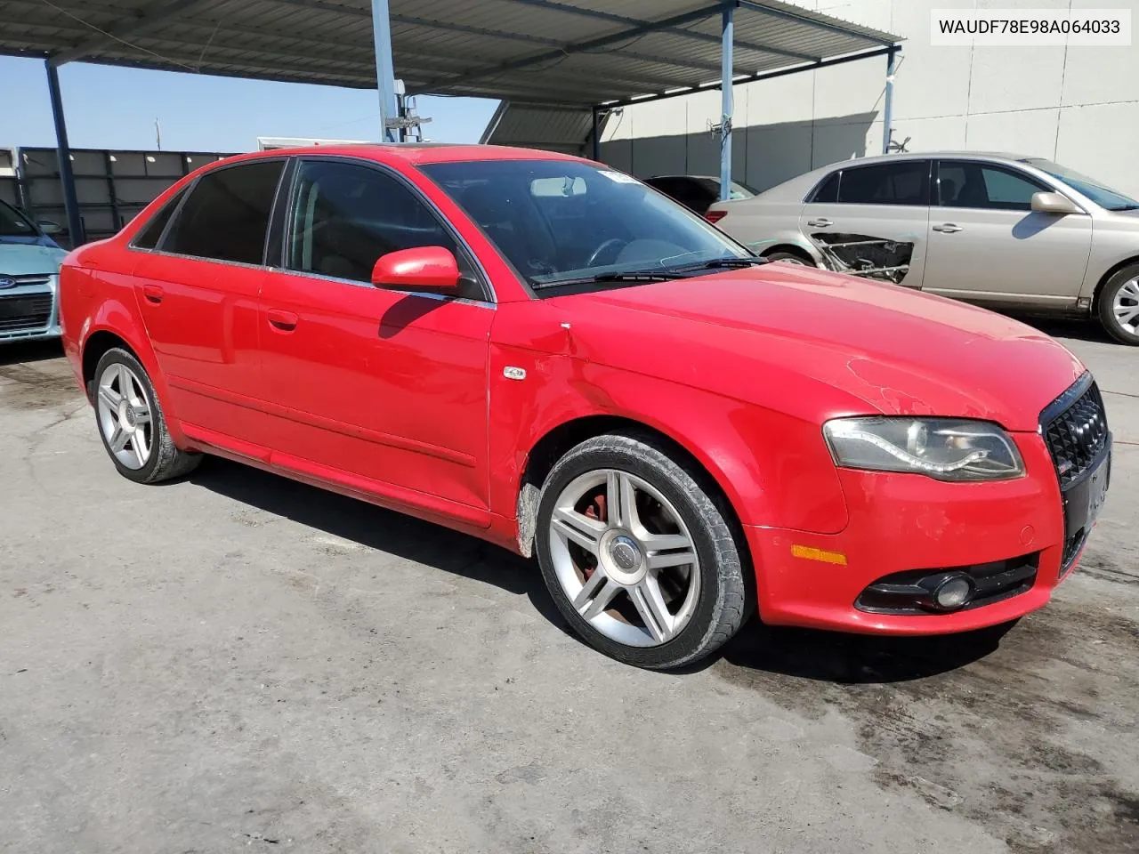 WAUDF78E98A064033 2008 Audi A4 2.0T Quattro