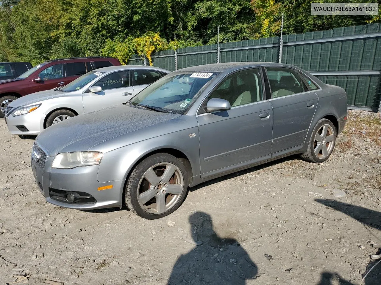 2008 Audi A4 3.2 Quattro VIN: WAUDH78E68A161832 Lot: 71411134