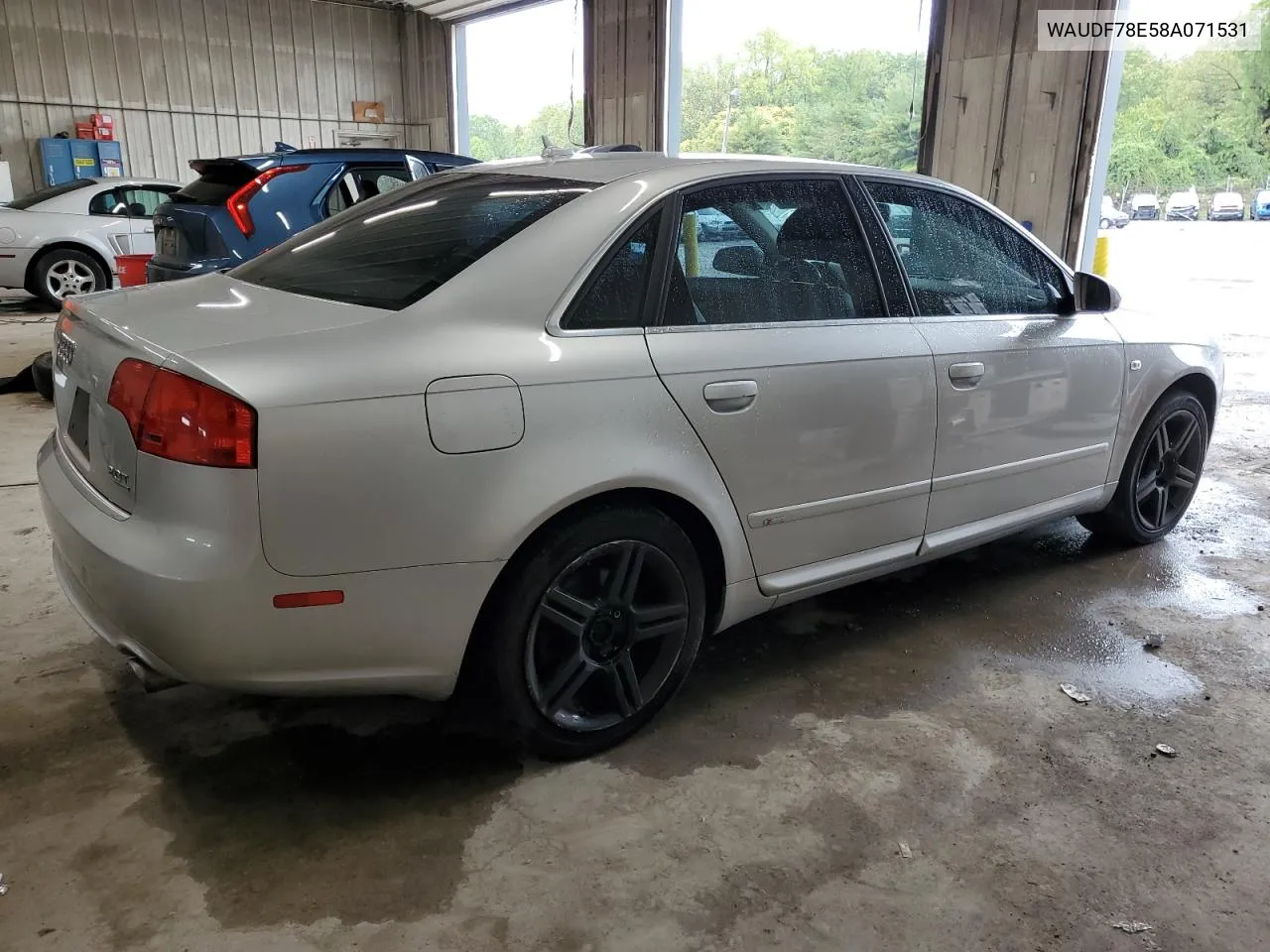 WAUDF78E58A071531 2008 Audi A4 2.0T Quattro