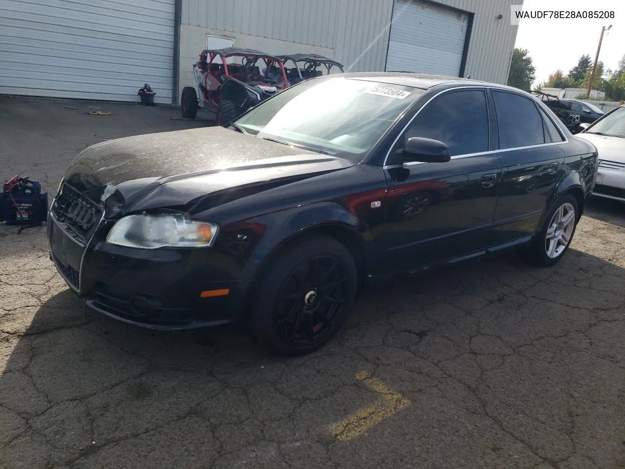 2008 Audi A4 2.0T Quattro VIN: WAUDF78E28A085208 Lot: 75773504