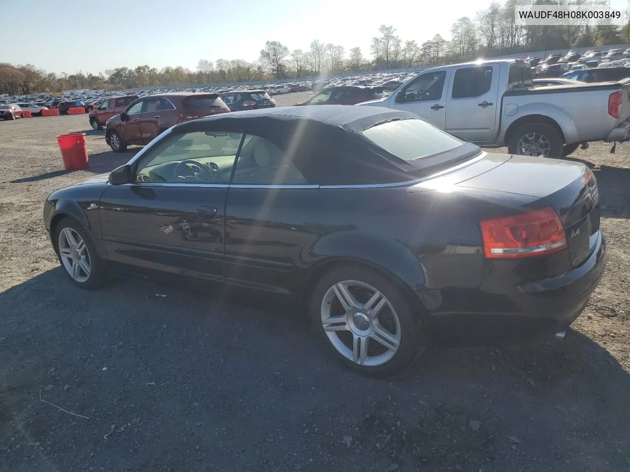 2008 Audi A4 2.0T Cabriolet Quattro VIN: WAUDF48H08K003849 Lot: 76478024