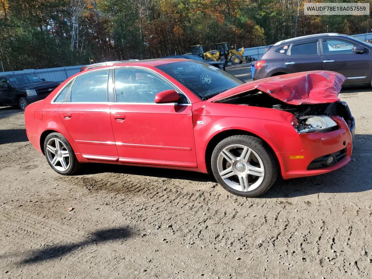 2008 Audi A4 2.0T Quattro VIN: WAUDF78E18A057559 Lot: 77435934