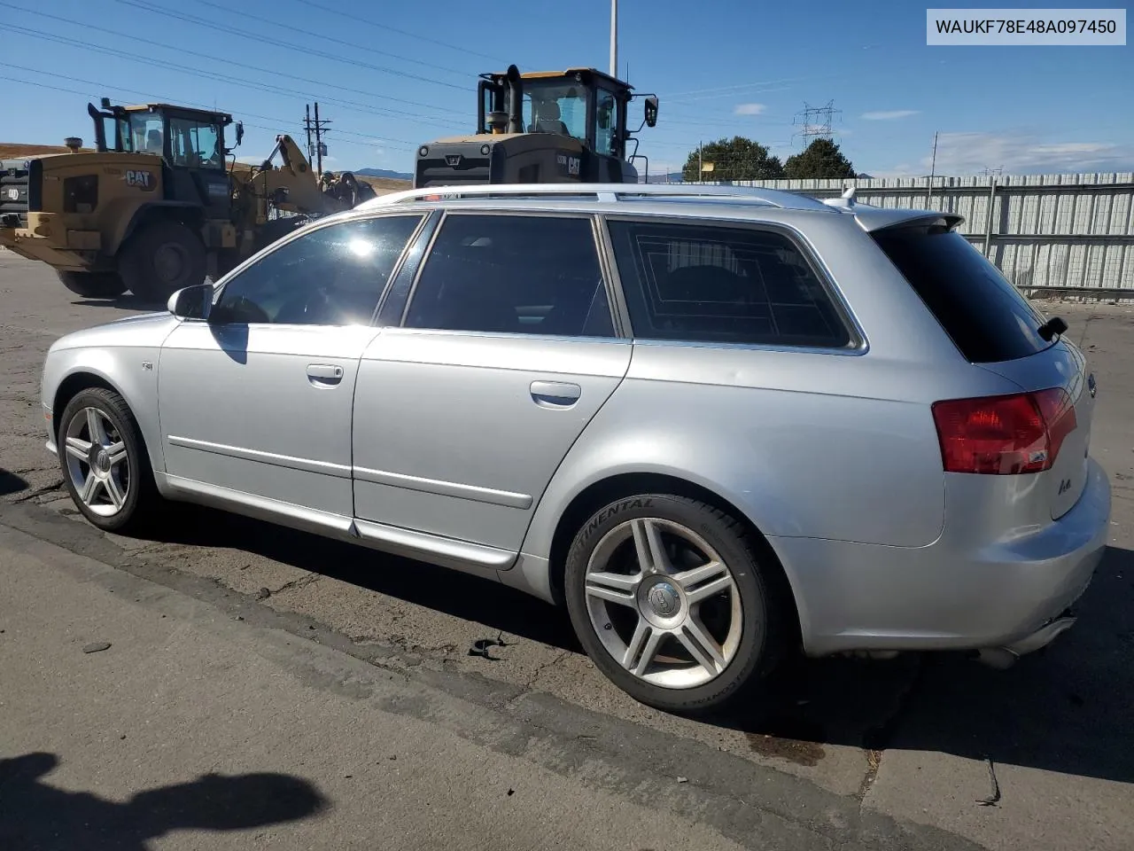 2008 Audi A4 2.0T Avant Quattro VIN: WAUKF78E48A097450 Lot: 78258044