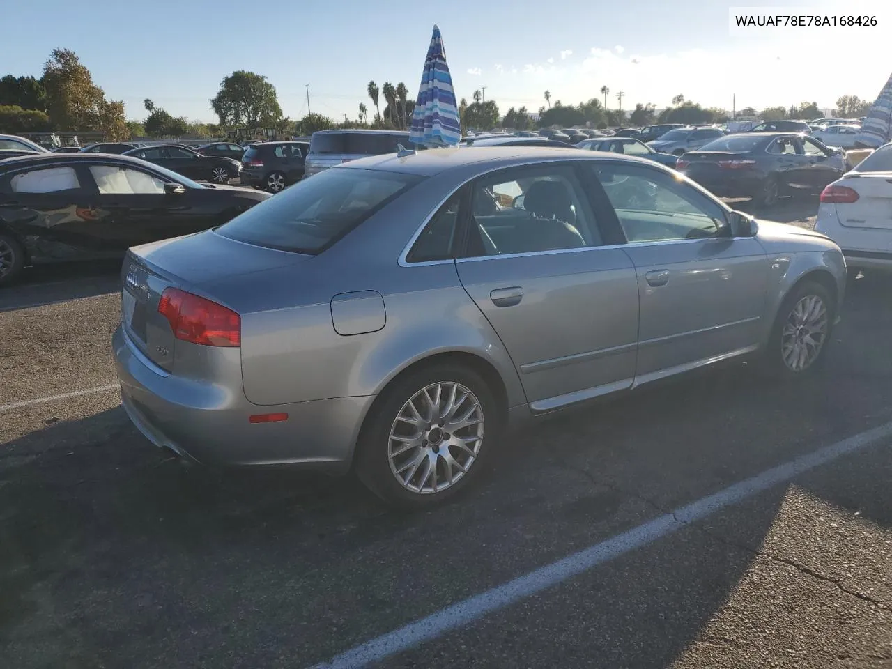 2008 Audi A4 2.0T VIN: WAUAF78E78A168426 Lot: 78662604