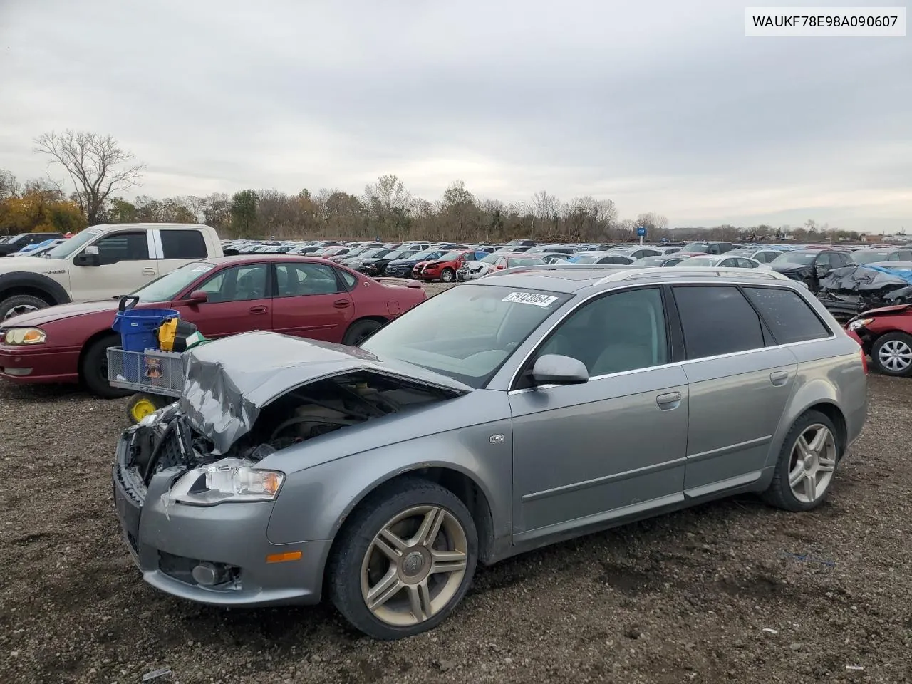 2008 Audi A4 2.0T Avant Quattro VIN: WAUKF78E98A090607 Lot: 79123064