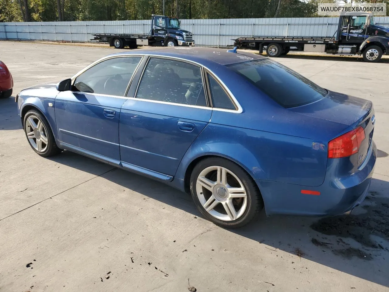 2008 Audi A4 2.0T Quattro VIN: WAUDF78EX8A068754 Lot: 79211654