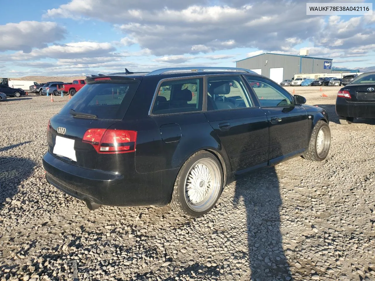 2008 Audi A4 2.0T Avant Quattro VIN: WAUKF78E38A042116 Lot: 79535154