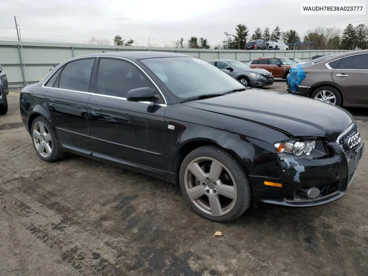 2008 Audi A4 3.2 Quattro VIN: WAUDH78E38A023777 Lot: 80372714