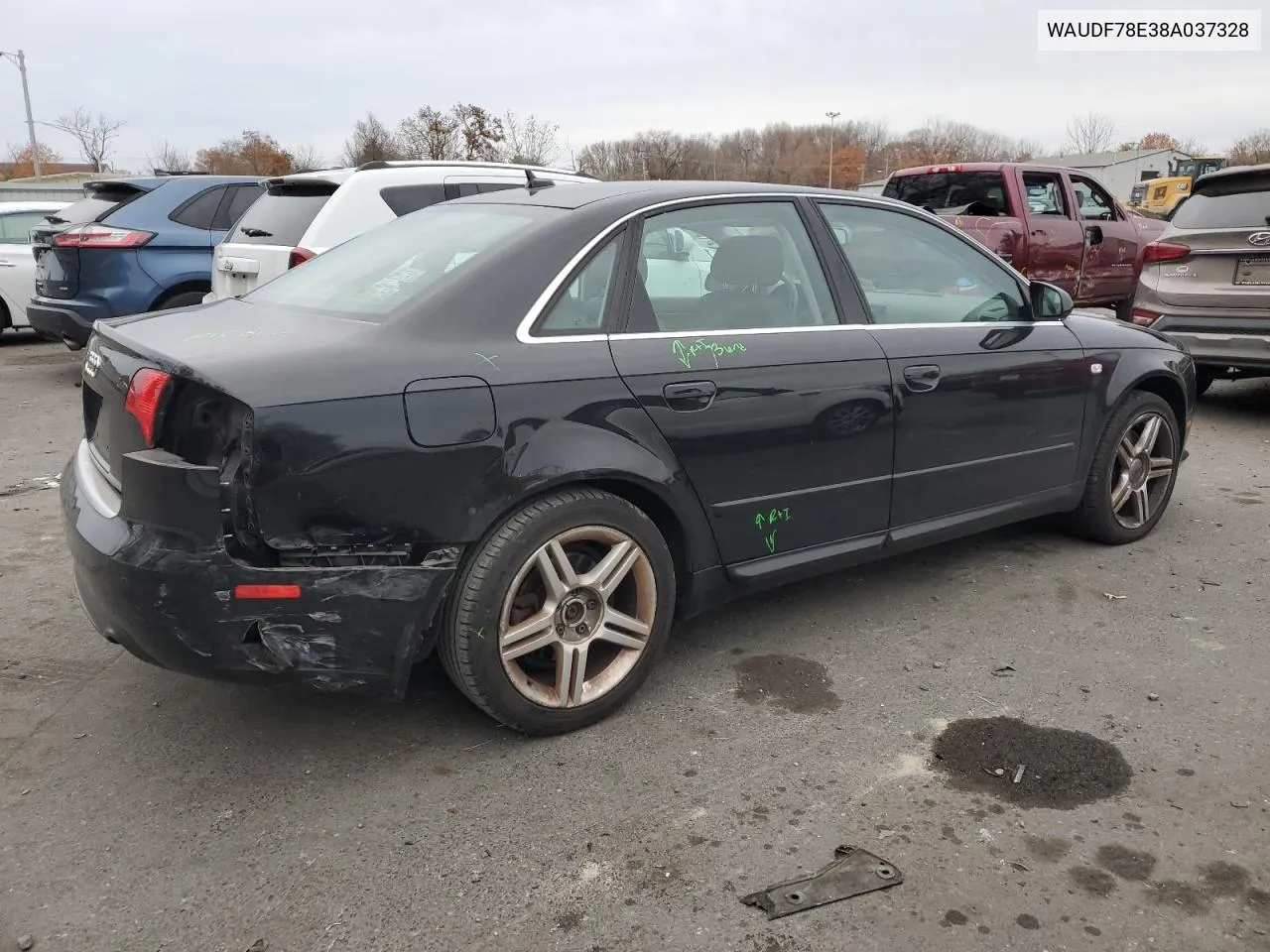 2008 Audi A4 2.0T Quattro VIN: WAUDF78E38A037328 Lot: 80665774