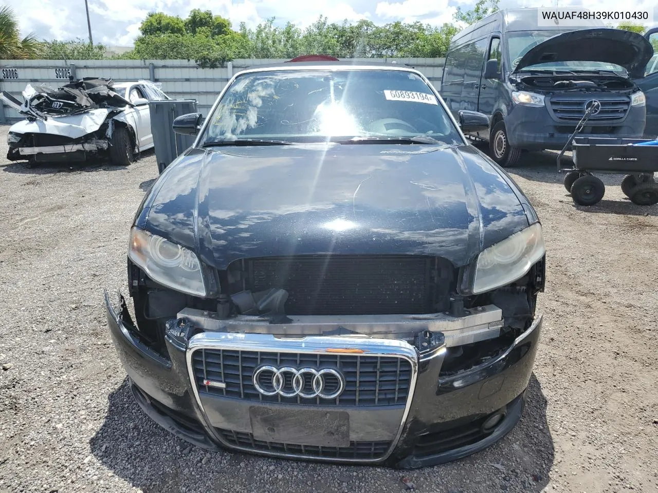 2009 Audi A4 2.0T Cabriolet VIN: WAUAF48H39K010430 Lot: 60893194