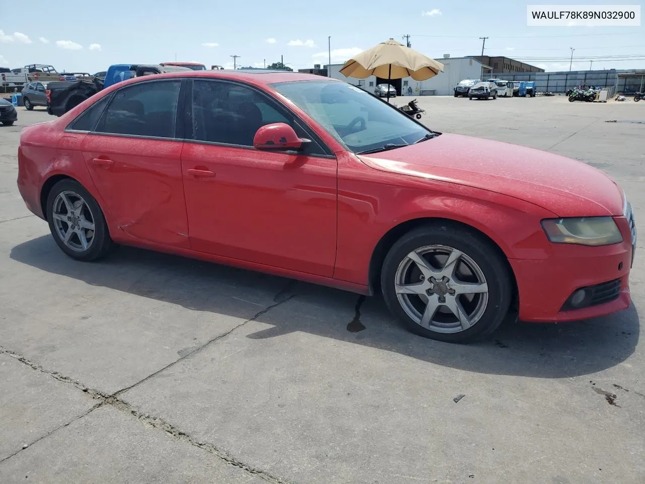 2009 Audi A4 2.0T Quattro VIN: WAULF78K89N032900 Lot: 61861434