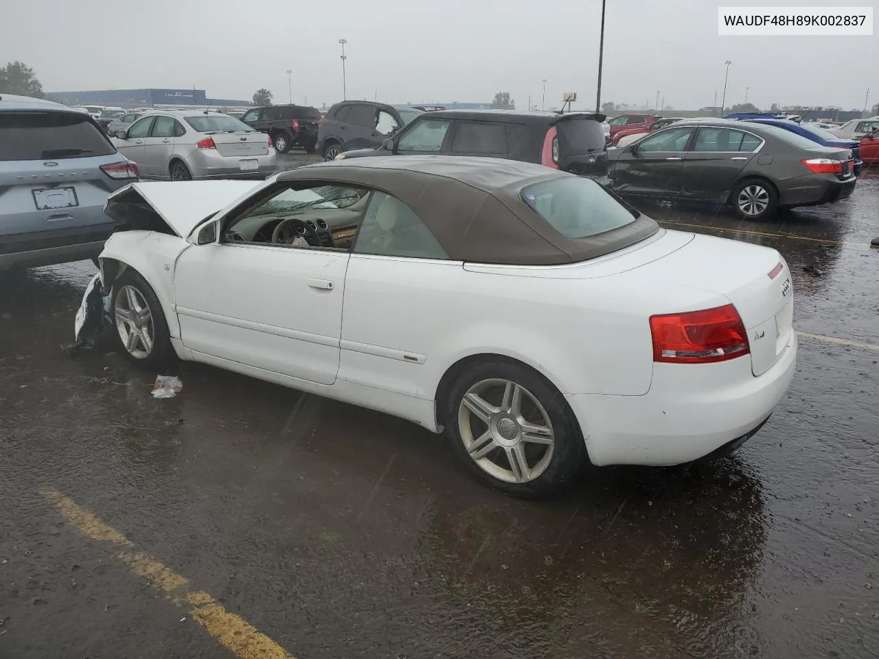 WAUDF48H89K002837 2009 Audi A4 2.0T Cabriolet Quattro