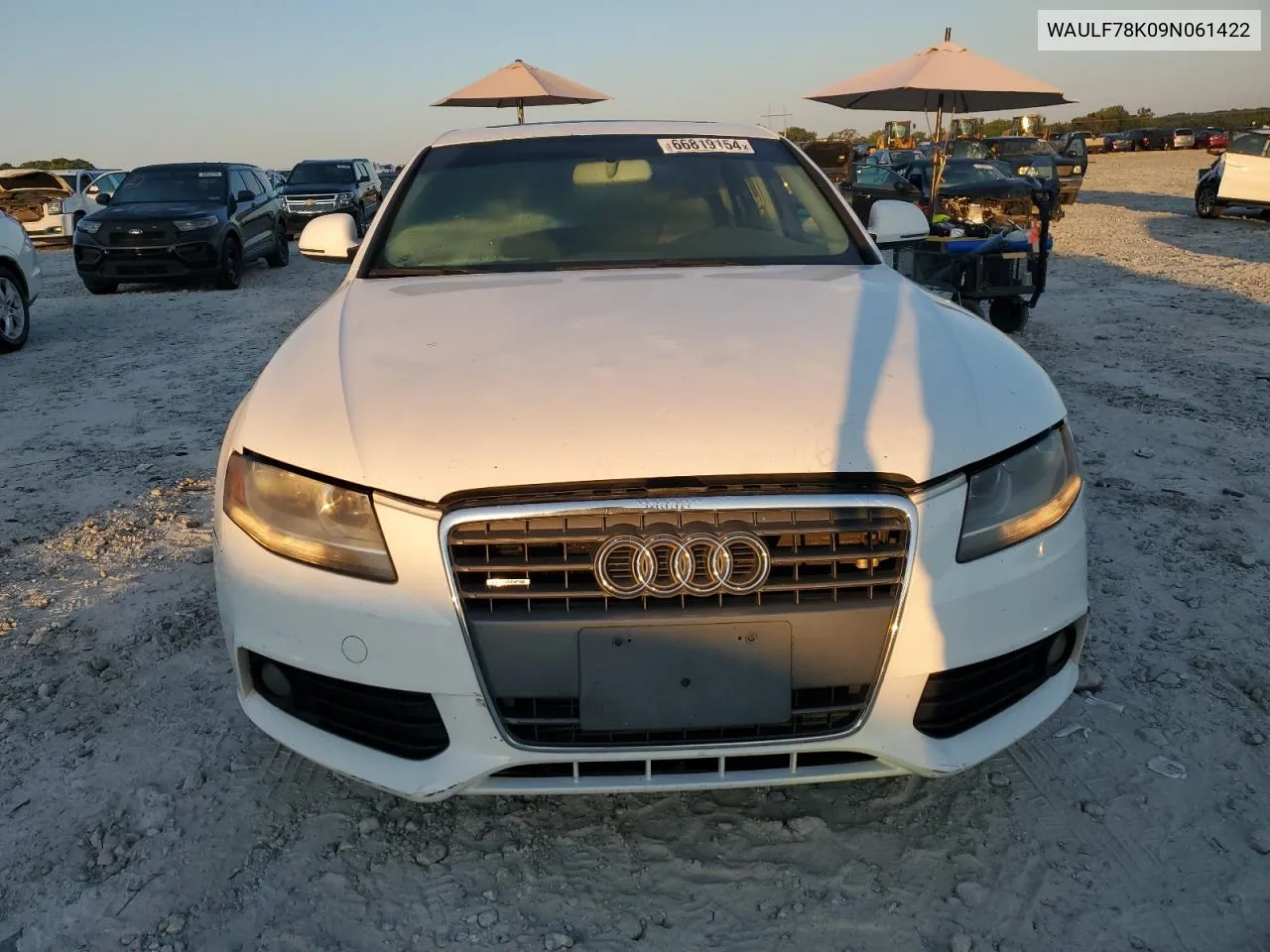 2009 Audi A4 2.0T Quattro VIN: WAULF78K09N061422 Lot: 66819154