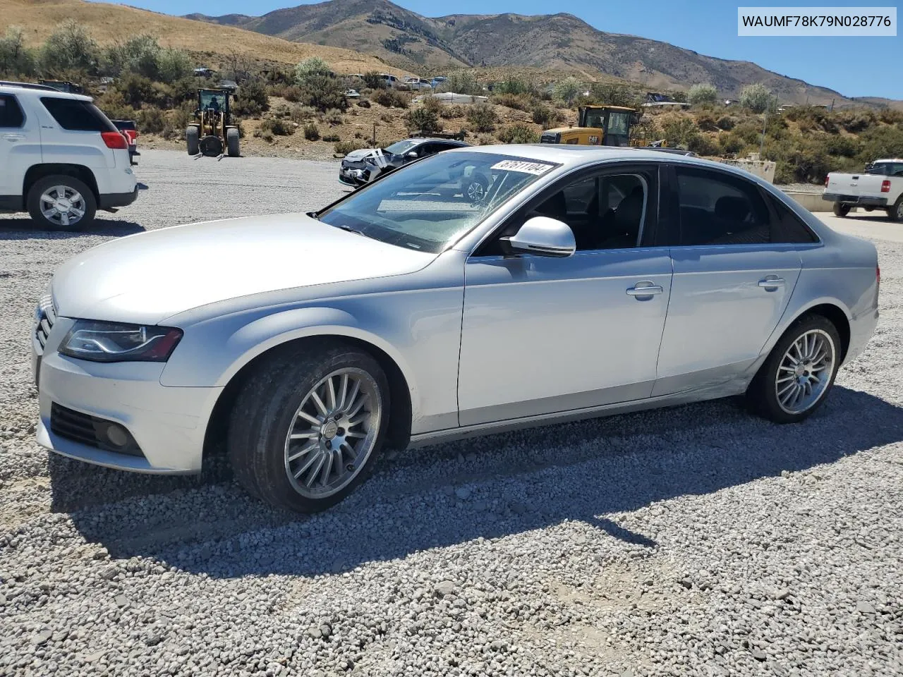 2009 Audi A4 Prestige VIN: WAUMF78K79N028776 Lot: 67611104